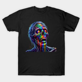 trippy zombie head T-Shirt